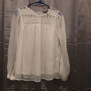 NWOT H&M Ivory Lace Blouse
